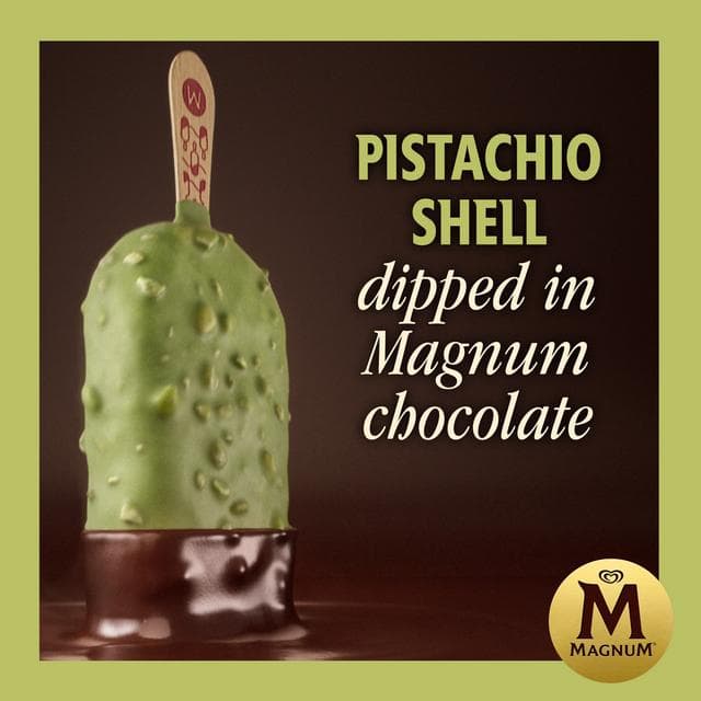 Magnum Signature 3 x 90ml Pistachio Ice Cream Sticks - gallery image 4