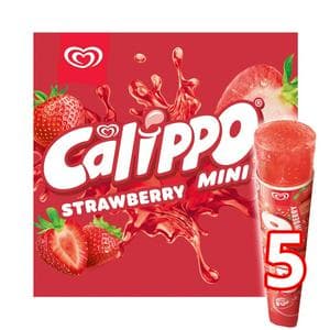 Calippo 5 x 80ml Mini Strawberry Ice Lollies