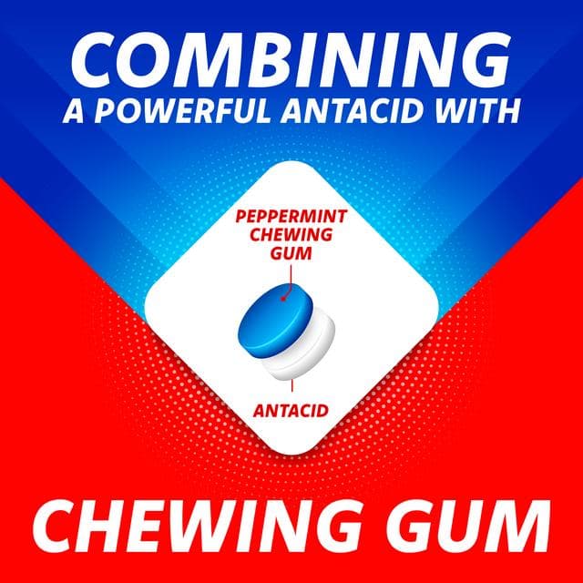 Rennie 750mg Medicated Peppermint Flavour Chewing Gum - gallery image 4