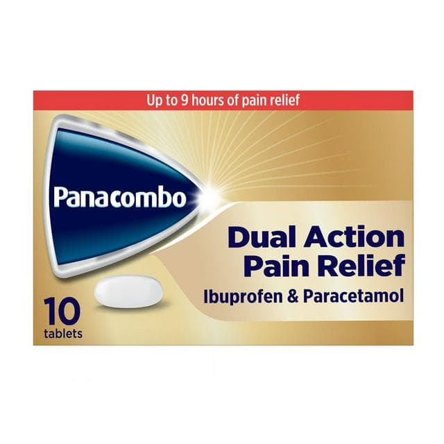 Panadol Panacombo 10 x Dual Action Paracetamol & Ibuprofen Tablets - gallery image 1