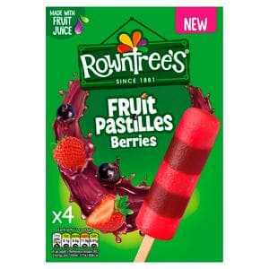 Rowntree's 4 x 65ml Fruit Pastilles Berries Ice Lollies