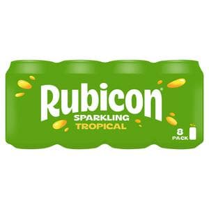 Rubicon 8 x 330ml Sparkling Tropical Cans
