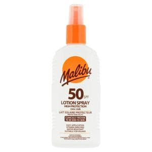 Malibu 200ml 50 SPF Lotion Spray