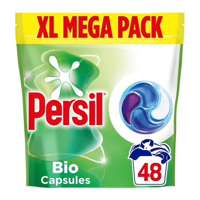 Persil 48 Washes 4 in 1 Fast Dissolving Bio Laundry Capsules - gallery image 1