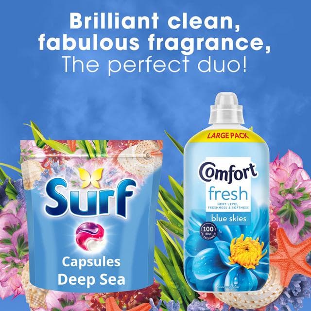 Surf Deep Sea 51 Washes 3 in 1 Laundry Washing Detergent Capsules - gallery image 5