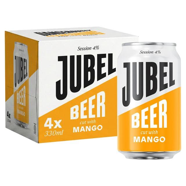 Jubel 4 x 330ml Cut Beer with Mango - gallery image 1