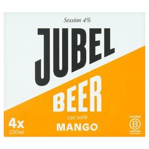 Jubel 4 x 330ml Cut Beer with Mango