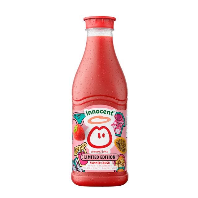 Innocent 900ml Summer Crush Strawberry, Lime & Guava Juice, Limited Edition - gallery image 6