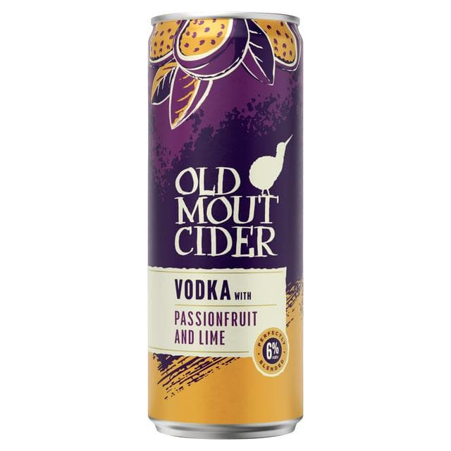 Old Mout Cider 330ml Passionfruit & Lime Vodka Cocktail Can - gallery image 1