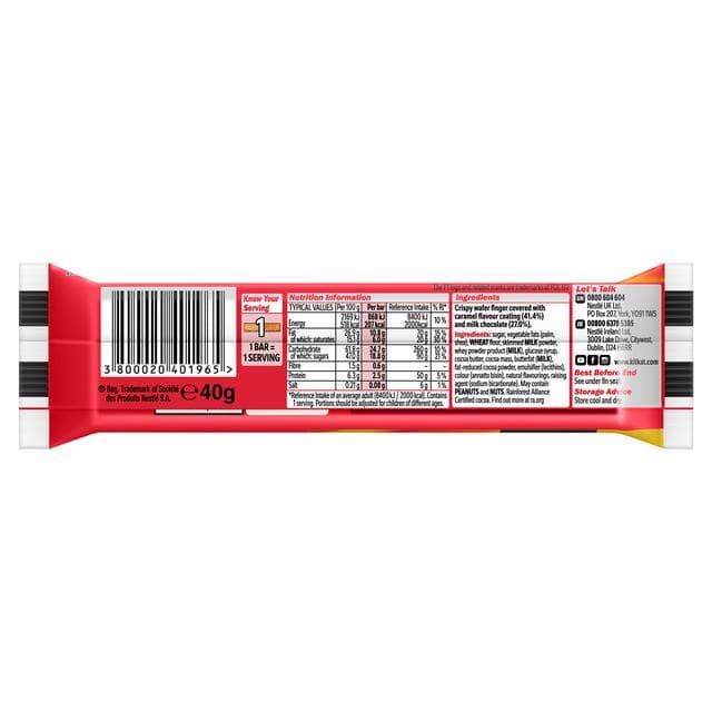KitKat 40g F1 Chunky Caramel Flavour Milk Chocolate Bar - gallery image 3