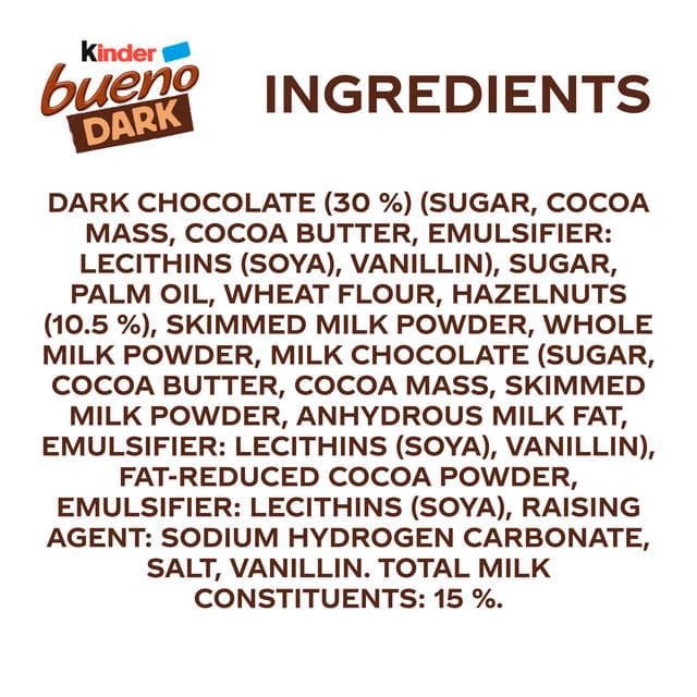 Kinder 43g Bueno Dark Chocolate Bar - gallery image 5