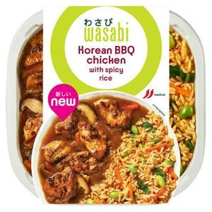 Wasabi 400g Korean BBQ Chicken with Spicy Rice Ready Meal