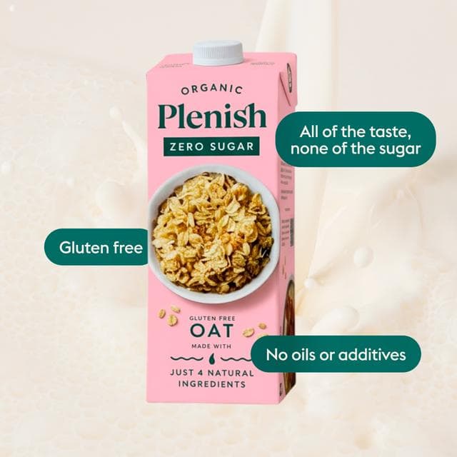 Plenish 1L Organic Chilled Dairy Free Oat Zero Sugar Drink - gallery image 4