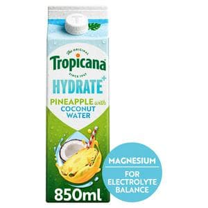 Tropicana 850ml Pineapple with Coconut Water Hydrate + Refreshing Fruit Juice