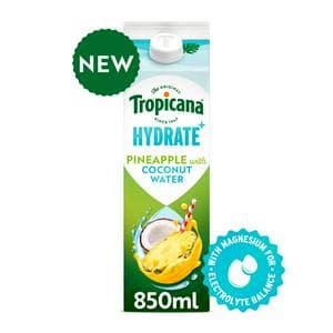Tropicana 850ml Pineapple with Coconut Water Hydrate + Refreshing Fruit Juice