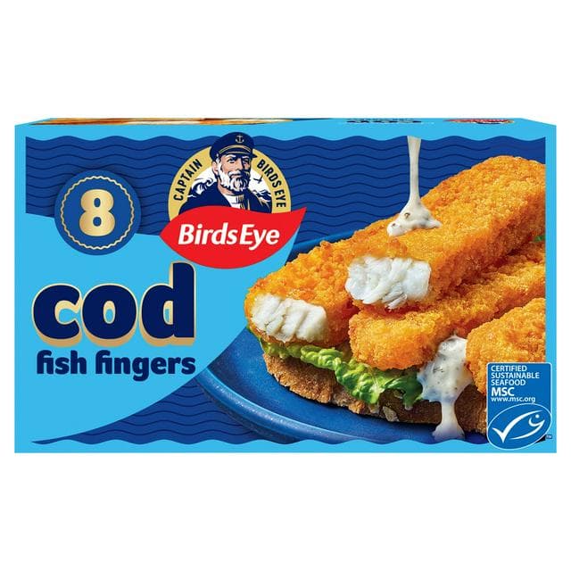 Birds Eye 8 x Breaded Cod Fish Fingers 240g - gallery image 1