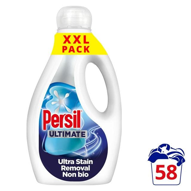 Persil Ultimate 58 washes Ultra Stain Removal Non Bio Liquid Detergent 1.566L - gallery image 1