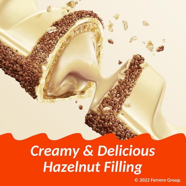 Kinder Bueno 5 x 39g White Milk & Hazelnuts Multipack Bars - gallery image 4