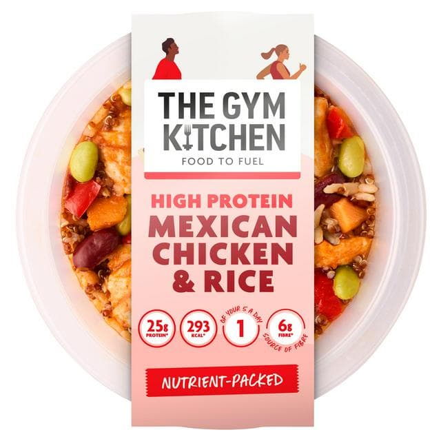 The Gym Kitchen 280g High Protein Mexican Chicken & Rice Ready Meal - gallery image 1