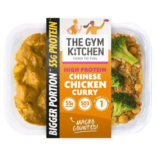 The Gym Kitchen 500g High Protein Chinese Chicken Curry Ready Meal - gallery image 1