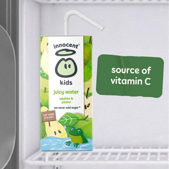Innocent 3 x 200ml Apples & Pears Kids Juicy Water - gallery image 3