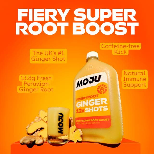 MOJU 12 x Fresh Root Ginger Shots 720ml - gallery image 3