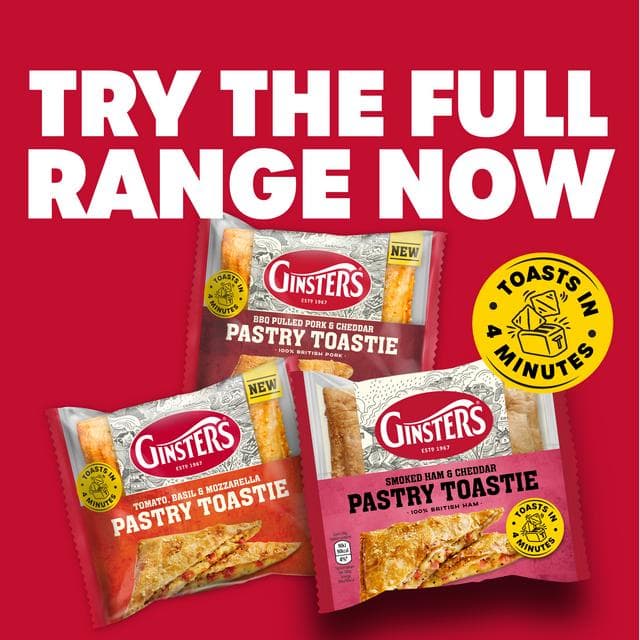 Ginsters 130g Smoked Ham & Cheddar Pastry Toastie - gallery image 4