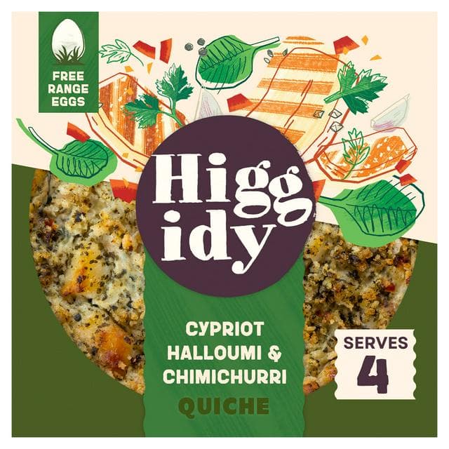Higgidy 400g Cypriot Halloumi & Chimichurri Quiche - gallery image 1