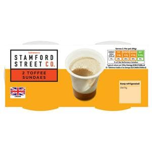 Stamford Street Co. 2 x 95g Toffee Sundaes