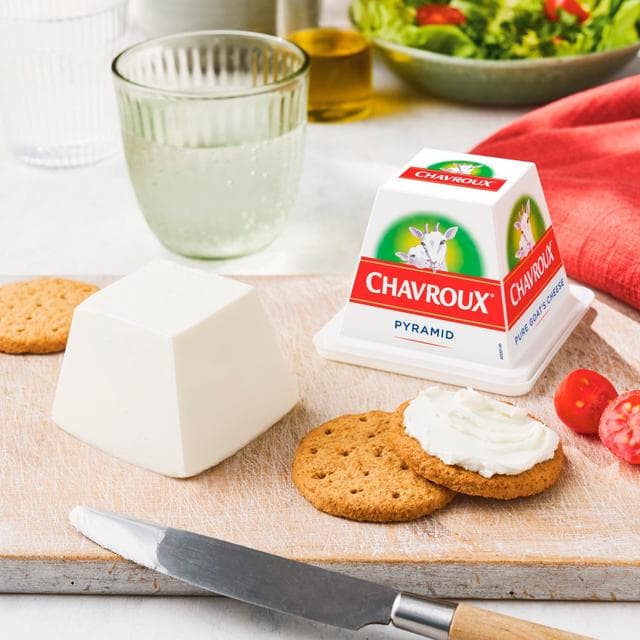 Chavroux 150g Pure Goats Cheese Pyramid - gallery image 2