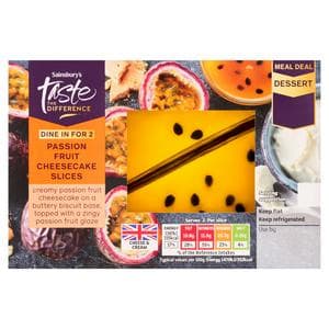 Sainsbury's 190g Passion Fruit Cheesecake Slices,Taste The Difference