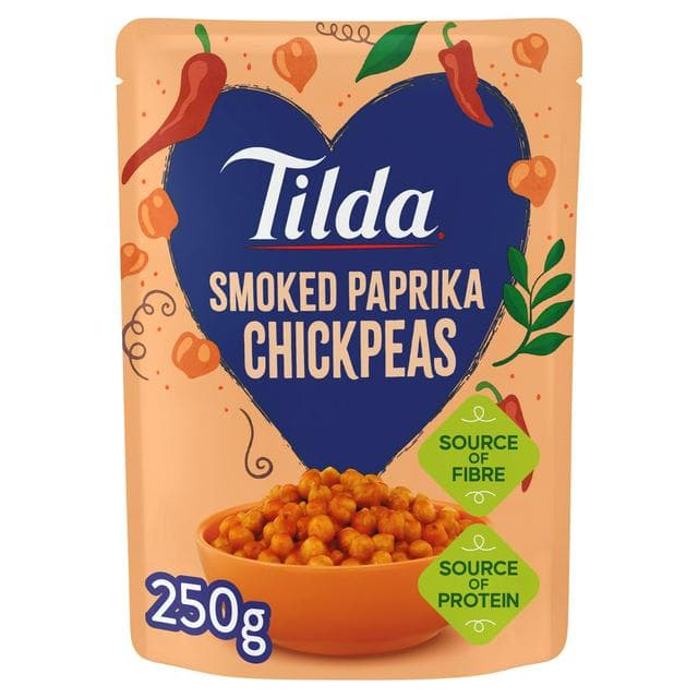 Tilda 250g Smoked Paprika Chickpeas - gallery image 1