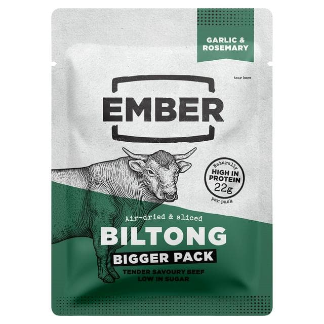 Ember 45g Garlic & Rosemary Biltong Pouch - gallery image 1