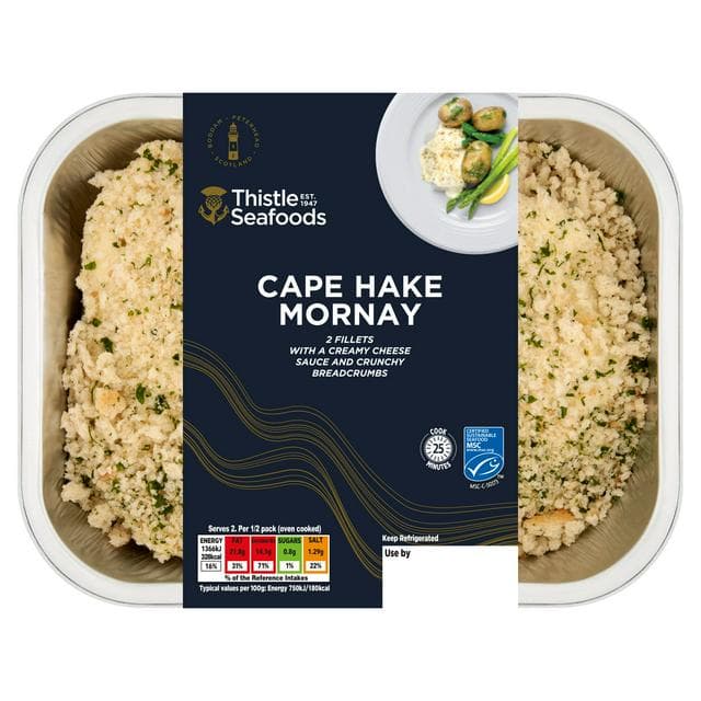 Thistle Seafoods 2 x Cape Hake Mornay Fillets 380g - gallery image 1