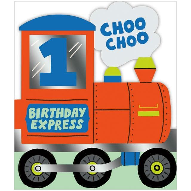 Sainsbury’s 1st Birthday Train Greeting Card Design - gallery image 1