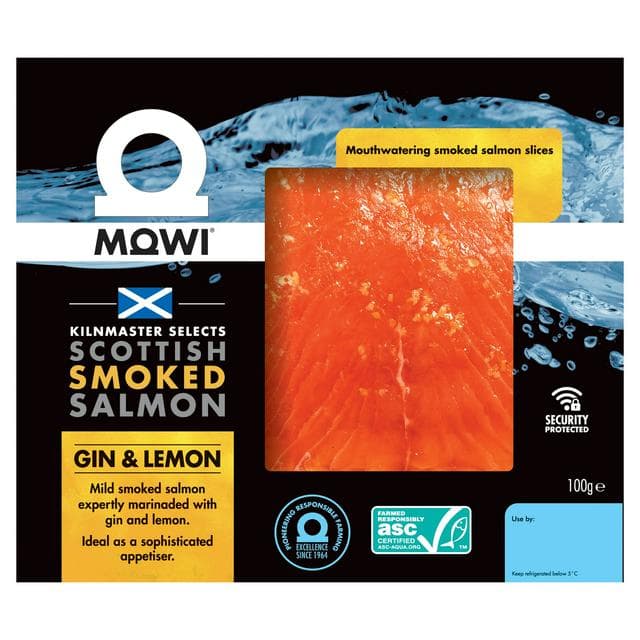 Mowi 100g Gin & Lemon  Scottish Smoked Salmon - gallery image 1