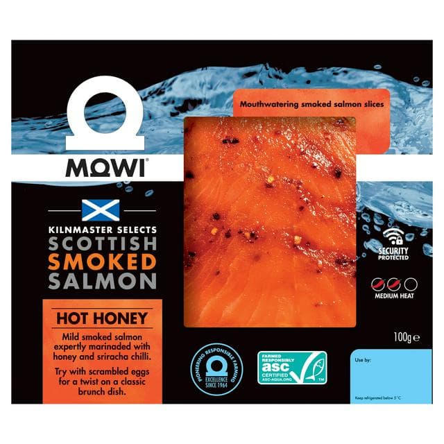 Mowi 100g Hot Honey Scottish Smoked Salmon - gallery image 1
