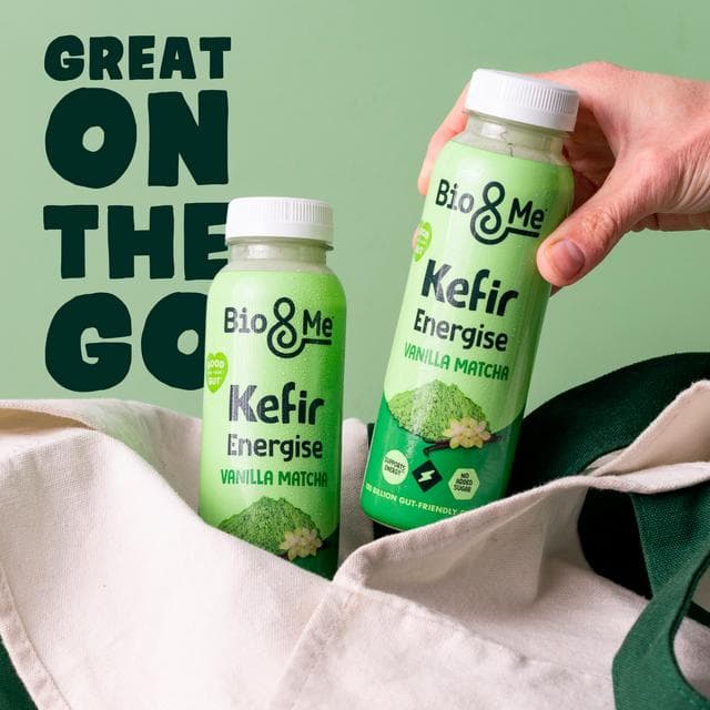 Bio&Me 280ml Vanilla Matcha Energise Kefir Yoghurt Drink - gallery image 4