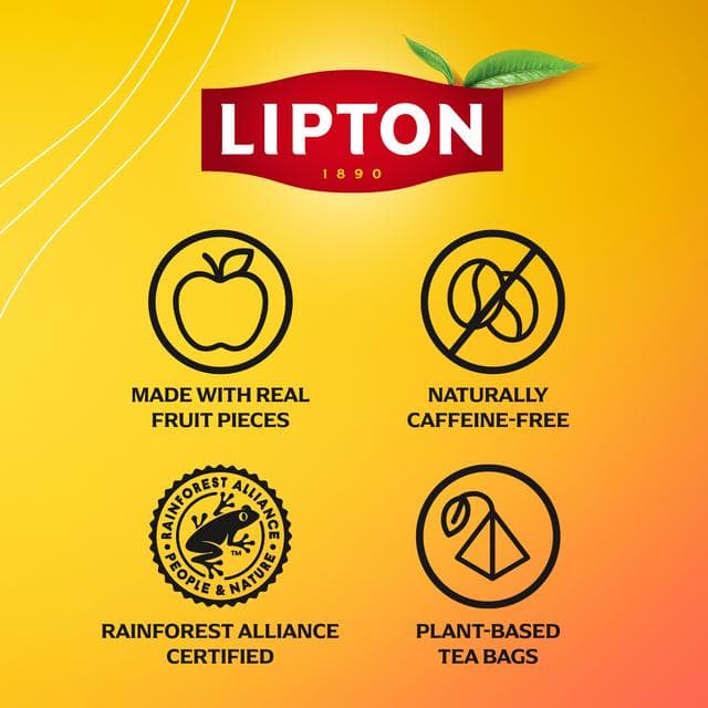 Lipton Berry Bliss 20 x 2.1g Raspberry, Strawberry & Hibiscus Pyramid Tea Bags - gallery image 4