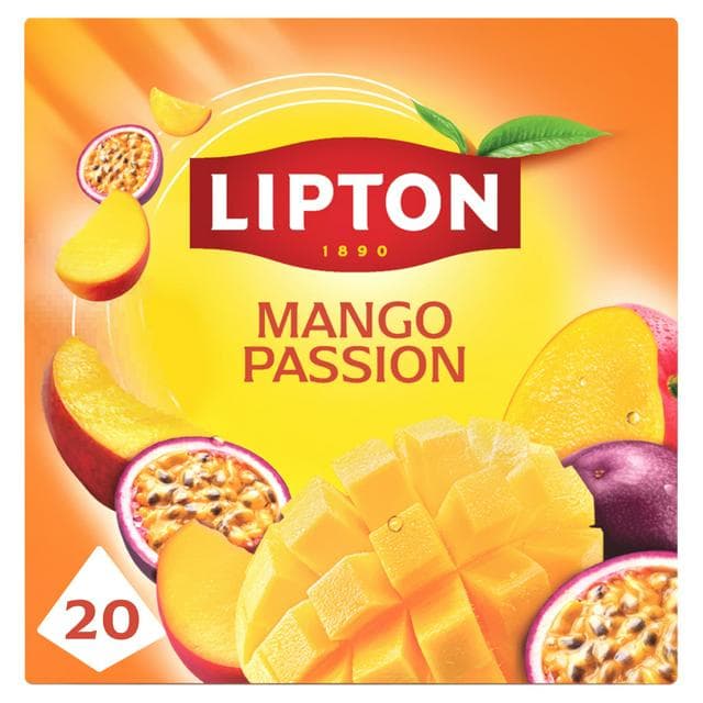 Lipton 20 x 1.8g Mango Passion Pyramid Tea Bags - gallery image 1