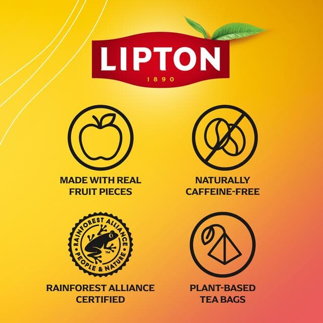 Lipton 20 x 1.8g Mango Passion Pyramid Tea Bags - gallery image 4