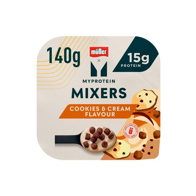 Müller x Myprotein 140g Cookies & Cream Mixers Yogurt - gallery image 1