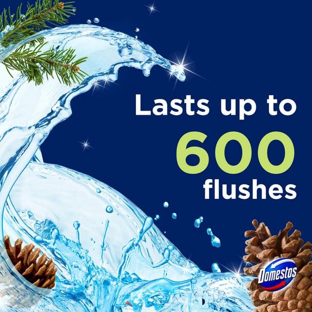 Domestos Power 2 x 50g Pine Toilet Rim Blocks - gallery image 3