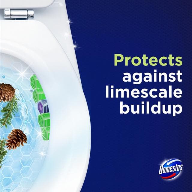 Domestos Power 2 x 50g Pine Toilet Rim Blocks - gallery image 4