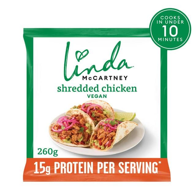 Linda Mccartney 260g Vegan Shredded Chicken - gallery image 1