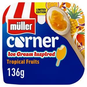 Muller Corner 136g Tropical Fruits Yogurt, Limited Edition