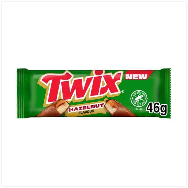 Twix 46g Hazelnut Milk Chocolate Bar - gallery image 1