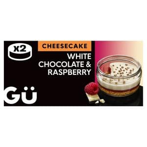 Gü 2 x 80.5g White Chocolate & Raspberry Cheesecake