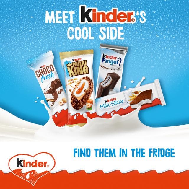 Kinder Maxi King 3 x 35g Milk Chocolate, Hazelnuts & Caramel Chilled Snack - gallery image 6
