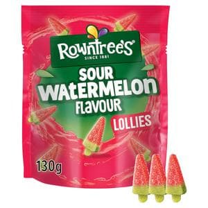 Rowntree's 130g Sour Watermelon Flavour Sweets Sharing Bag Lollies